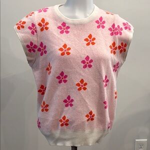 THML Pink and Orange Floral Sweater